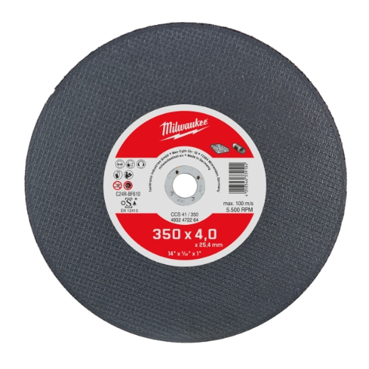MILWAUKEE CCS41 4 mm Trennscheibe Ductil-Gussrohr 350 mm