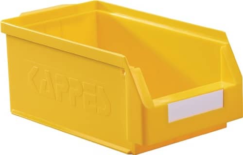 RASTERPLAN Sichtlagerkasten L350xB200xH150mm PE gelb RASTERPLAN