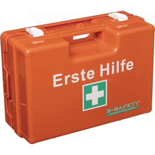 B-SAFETY Erste Hilfe Koffer DIN 13169-2021 B310xH210xT130ca.mm orange B-SAFETY