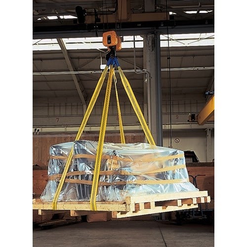 DOLEZYCH Hebeband DIN EN 1492-1 L.4m gelb Tragf.einf.3000kg DOLEZYCH