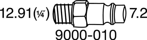 HAZET Druckluftreifenfüller 9041-1 ungeeicht,m.Momentstecker HAZET
