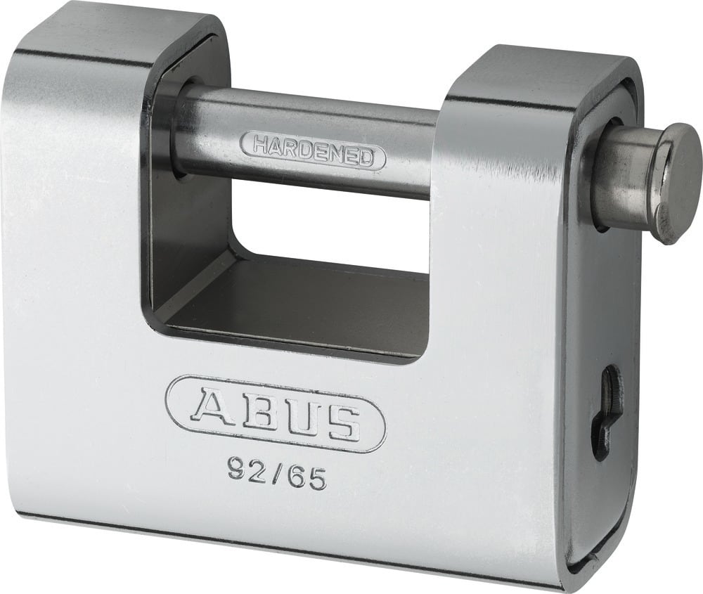 ABUS Zylindervorhangschloss Monoblock 92, Messing massiv