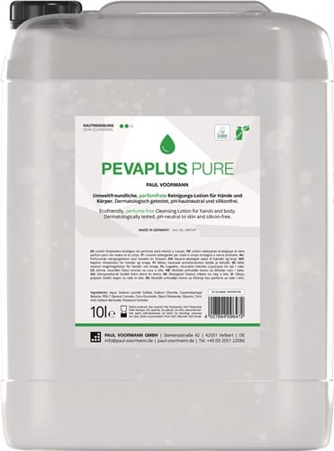 PAUL VOORMANN Handreinigung PEVAPLUS PURE 10l unparfümiert Kanister PAUL VOORMANN