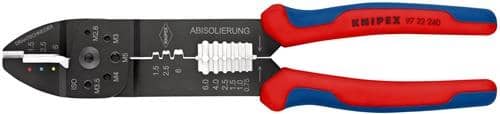 KNIPEX Crimpzange L.240mm 0,5-6(AWG 20-10)/0,5-2,5 (AWG 20-13) mm² KNIPEX