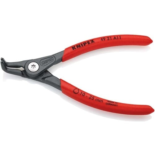 KNIPEX Außensicherungsringzange A 11 f.Wellen D.10-25mm 90Grad gew.L.130mm KNIPEX
