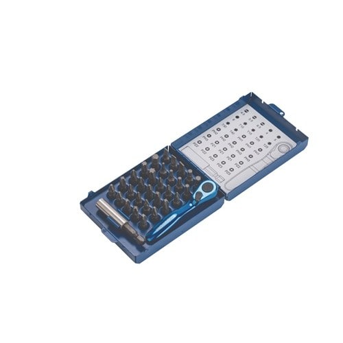 TECWERK Bitsortiment 32-tlg.Schlitz/PH/PZD/T/6KT./Bitknarre TECWERK
