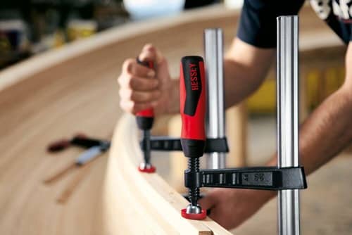 BESSEY Temperguss-Schraubzwinge TG-2K Spann-W.250mm A.120mm 2K-Griff 29x9mm BESSEY