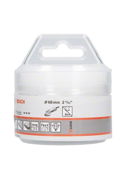 BOSCH Diamanttrockenbohrer X-LOCK Best for Ceramic Dry Speed, 68 x 35 mm