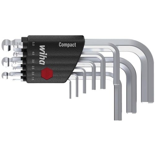 WIHA Winkelschraubendrehersatz 369 KH9 9-tlg.Compact-Halter SW 1,5-10mm