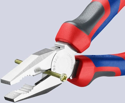 KNIPEX Kombizange L.160mm verchr.Mehrkomp.-Hülle KNIPEX
