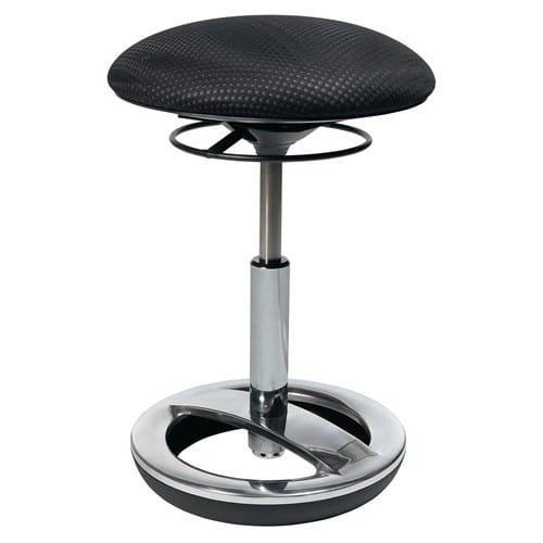 TOPSTAR Hocker m.Standfußring Polster schwarz Sitz-H.440-570mm TOPSTAR