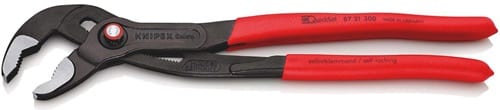KNIPEX Wasserpumpenzange Cobra® L.300mm Spann-W.60mm pol.Ku.-Überzug Quick Set KNIPEX