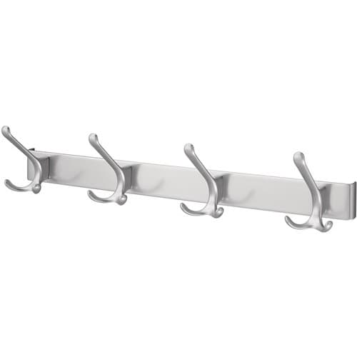 HERMETA Huthakenleiste 0822-0824 4 Hak.A.96mm LM silberf.elox.H.102mm HERMETA
