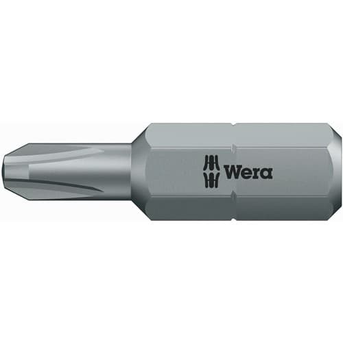 WERA Bit 851/1 851/1 RZ 1/4 Zoll PH 2 L.25mm zähh.+mit reduziertem Schaft WERA