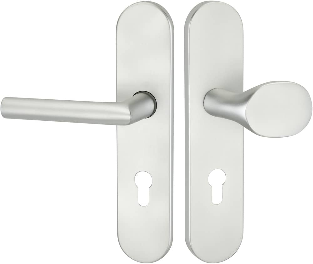 HERMAT Schutz-Wechselgarnitur mit Langschild BASIC 02 1902/2089.S/3128,Aluminium