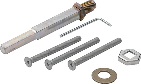 HOPPE® Befestigungsset für Schutz-Wechselgarnituren ES1/ES2 (Knopf/Griff), VK 10/8 mm, Stiftlänge , Türdrücker, Haustür