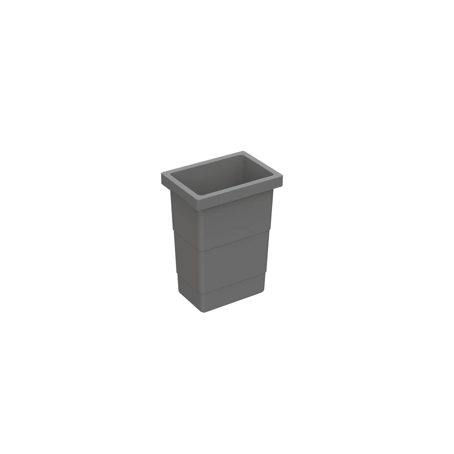 HETTICH Eimer 2,5 l, Kunststoff, anthrazit, B x T x H 157 x 111 x 220 mm, Für Abfallsystem Frame für ArciTech, 9352428