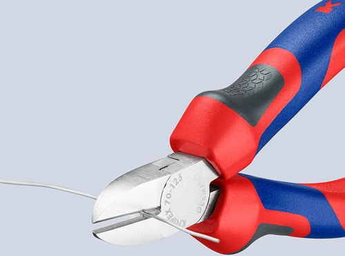 KNIPEX Seitenschneider L.125mm Kopf verchr.Comfort-Griff KNIPEX