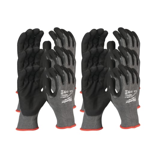 MILWAUKEE Größe 10 (XL) 12er Pack Schnittschutzhandschuhe Klasse 5/E