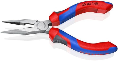 KNIPEX Flachrundzange L.140mm flach/rund ger.pol.Mehrkomp.-Hüllen KNIPEX