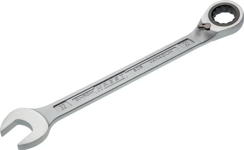 HAZET Maulringratschenschlüssel 606 SW 32mm L.425,8mm umschaltbar,Rings.15Grad HAZET