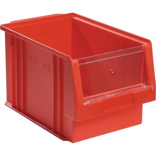 LA-KA-PE Sichtlagerkasten PLK L330xB213xH200mm PP rot LA-KA-PE
