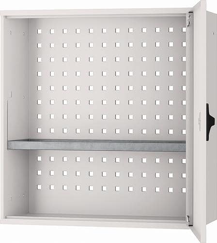 BEDRUNKA+HIRTH Hängeschrank H600xB600xT200mm Vollblechtür lichtgrau/lichtgrau