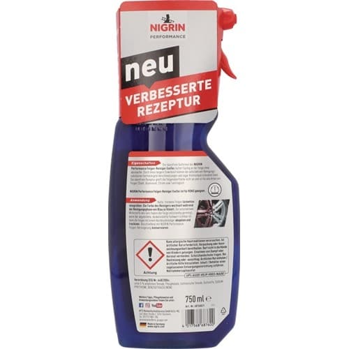 NIGRIN Felgen-Reiniger EvoTec Performance 750ml Sprühflasche NIGRIN