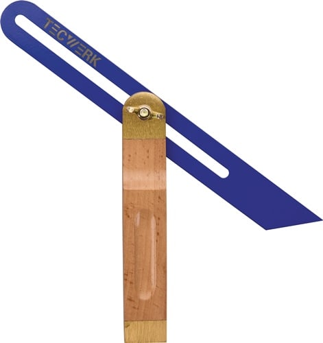 TECWERK Schmiege Schienen-L.250mm MS blau lack.TECWERK