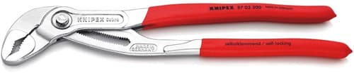 KNIPEX Wasserpumpenzange Cobra® L.300mm Spann-W.60mm verchr.Ku.-Überzug KNIPEX