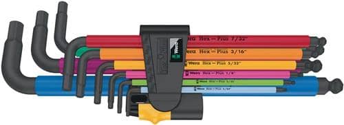 WERA Winkelschraubendrehersatz 950/9 Hex-Plus Multicolour Imperial 2 9-tlg.zöllig