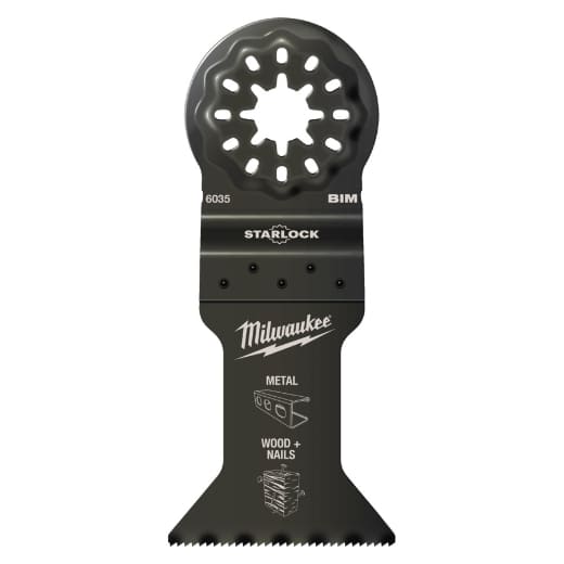 MILWAUKEE 43 x 47 mm Multitool Starlock Bi-Metall Tauchsägeblatt Multimaterial