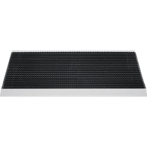 Fußmatte Alu-Anlaufkante schwarz/silber PP/Alu L500xB800xS22mm