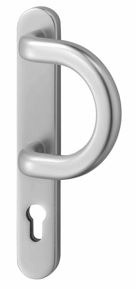 EDI Kronos  1135 Langschild Aluminium Haustür stahlfarbig