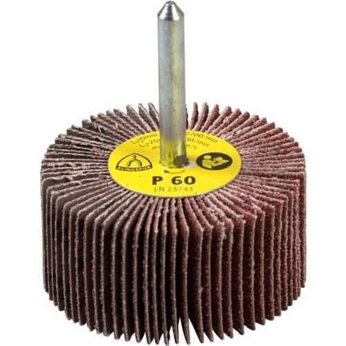 KLINGSPOR Fächerschleifer KM 613 Ø40xH20mm K.40 Korund Schaft-D.6mm KLINGSPOR