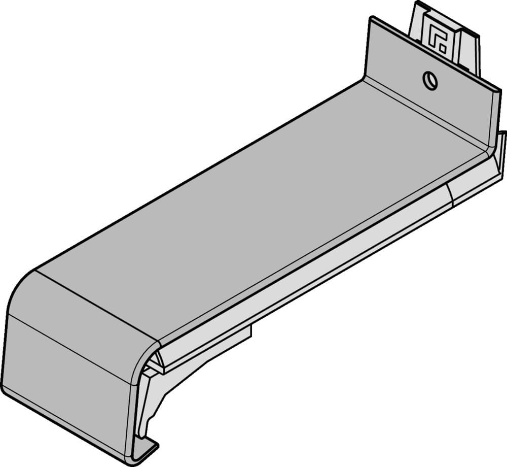 GUTMANN Stoßverbinder VT 250 m.Dicht, Ausladung 340mm, verkehrsweiß glänzend hochwetterfest