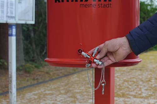 SCHUEBO Doppel-Schaltschrankschlüssel SuBMaster 9 in 1 14 Funktionen m.Karab.h.an Kette