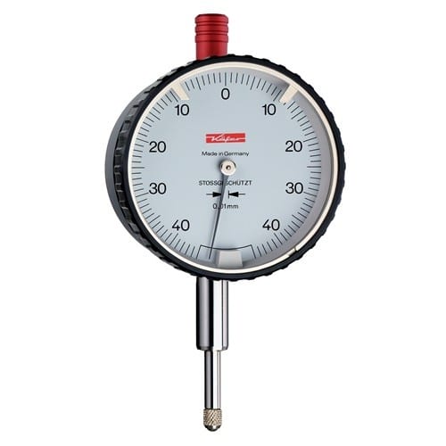 KÄFER Sicherheitsmessuhr DIN 878 SI-90 0,8mm Abl.0,01mm m.Stoßschutz KÄFER