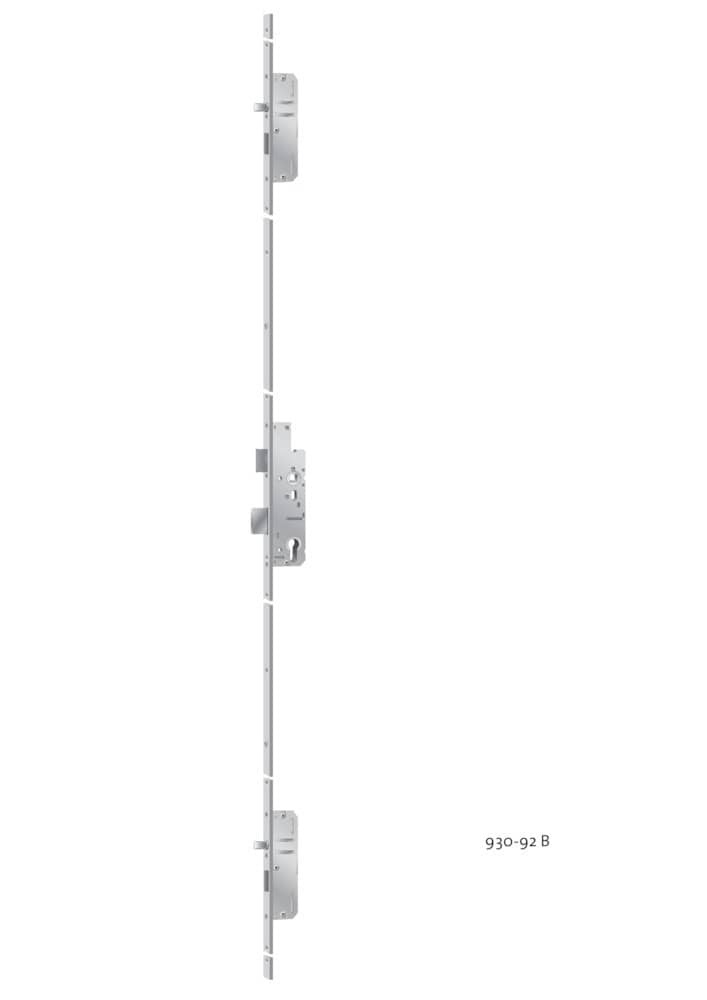 KFV Panik-Mehrfachverriegelung MFP EP930EFS, Flachstulp, B001, Edelstahl, RR 3459794