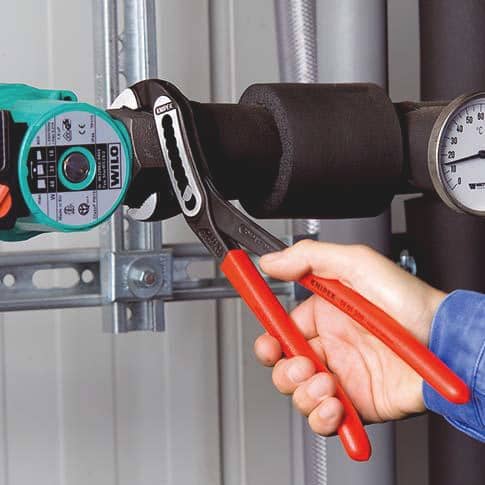 KNIPEX Wasserpumpenzange Alligator® L.250mm Spann-W.46mm pol.Mehrkomp.-Hüllen KNIPEX