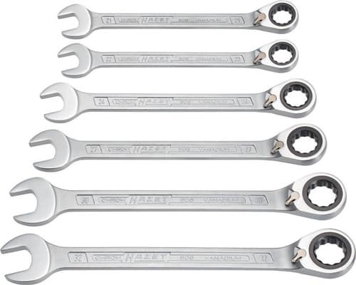 Knarrenringmaulschlüsselsatz 606/6-1 6-tlg.SW 21-32mm abgew.HAZET