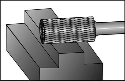 Frässtift ZYAS Hartmetall Blank Verzahnung KVZ 4 mit Stirn RUKO