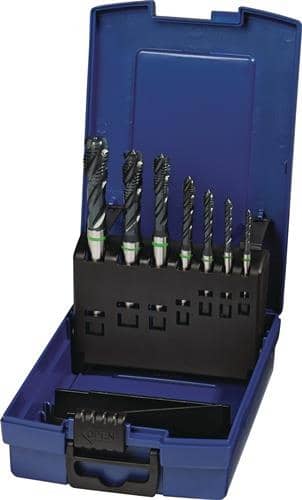TECWERK Maschinengewindebohrerset DIN 371/376 C Univ.M3-M12 HSS-Co vap.Ku.-Kass.TECWERK