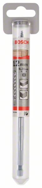 BOSCH Holzschlangenbohrer, Sechskant 12 x 95 x 160 mm, d 6,35 mm
