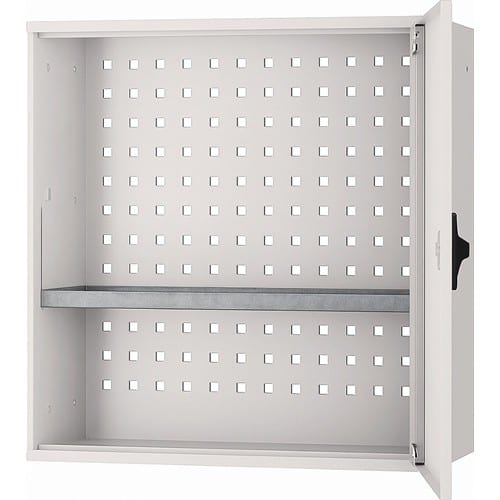 BEDRUNKA+HIRTH Hängeschrank H600xB600xT200mm Vollblechtür lichtgrau/lichtgrau
