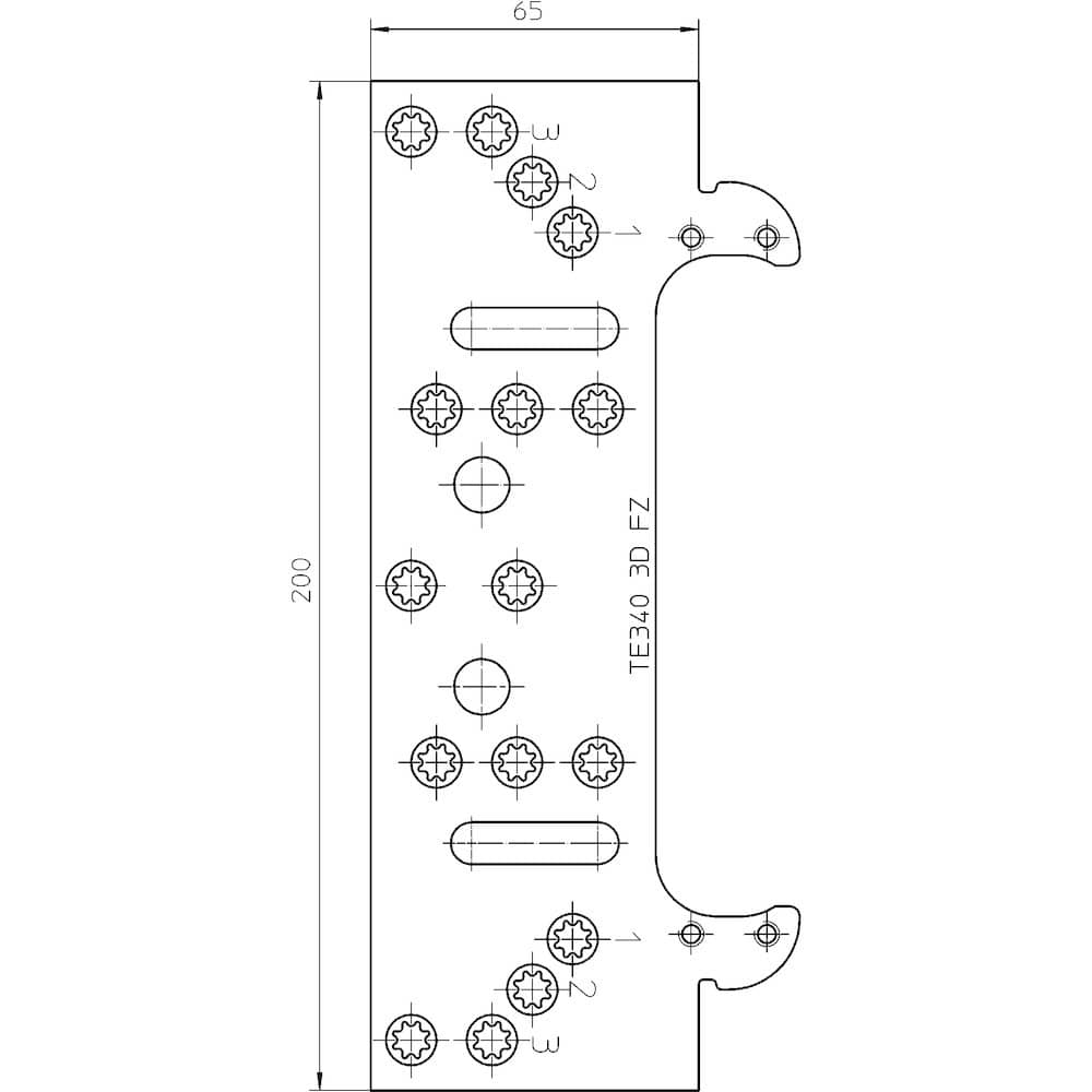 SIMONSWERK Befestigungsplatte TECTUS® TE 340 3D FZ/1,