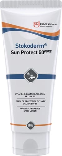 SC JOHNSON PROFESSIONAL UV-Hautschutzcreme Stokoderm® Sun Protect 50 PURE 100ml unparfümiert Tube