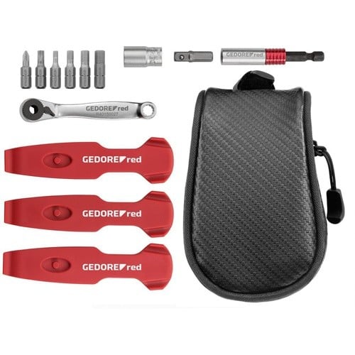 GEDORE RED Werkzeugsatz Bike-Set Unterwegs 13-tlg.allgemeines Handwerk Tasche GEDORE RED