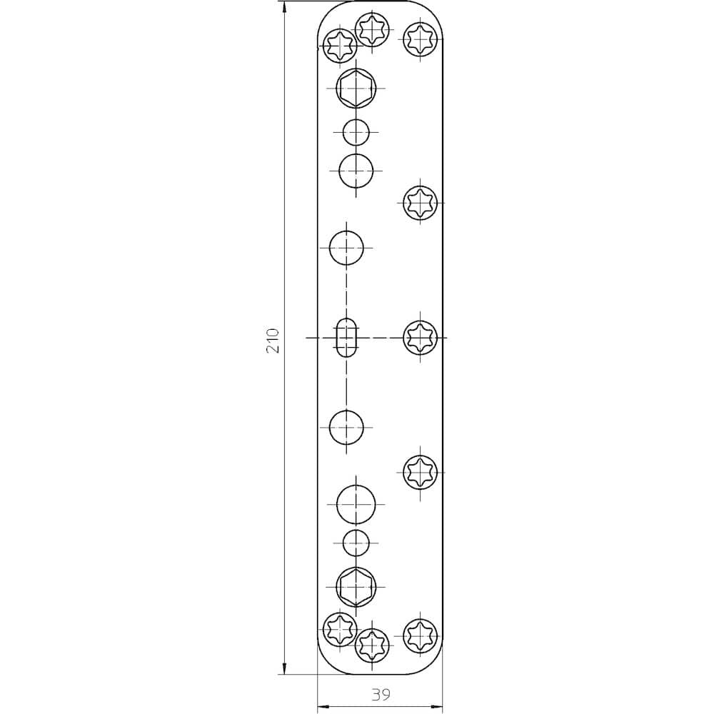 SIMONSWERK Abdeckplatte für Aufnahmeelement VARIANT® VX 2590 N, edelstahl