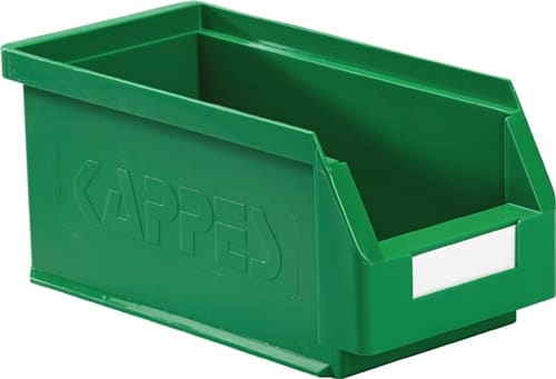 RASTERPLAN Sichtlagerkasten L290xB140xH130mm PE grün RASTERPLAN